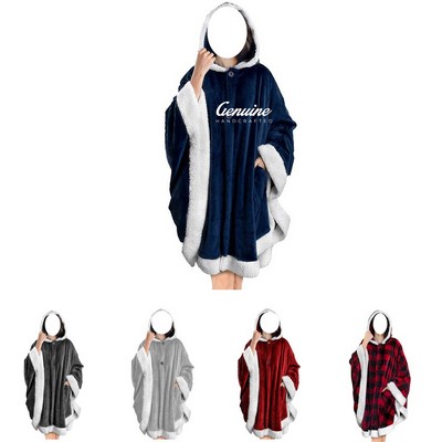 Cozy Velvet Poncho