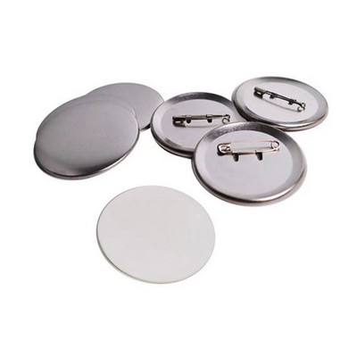 2.3" Round Tinplate Plastic Badge Pin Full Color Custom