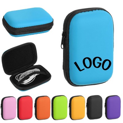 EVA Ear Buds Case Zipper Organizer