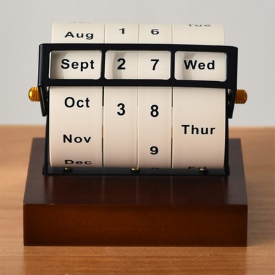 Revolving Perpetual Desk Calendar