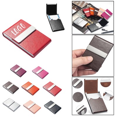 Premium PU Leather Business Card Holder