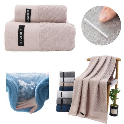 Soft Absorbent Cotton Towel Set For Bath Hand Face Spa Gym Kitchen