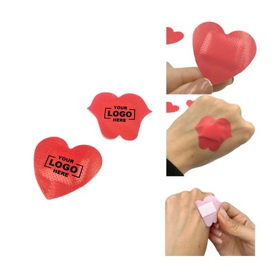 Custom Heart/Mouth Bandaids