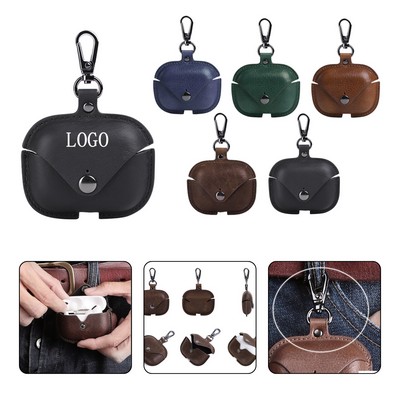 Pro Leather Protective Case for Wireless Earbuds