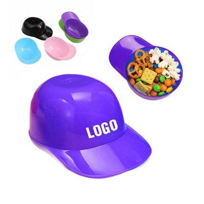 Extra-Large Baseball Hat Dessert Bowls, 0.53 Gallon
