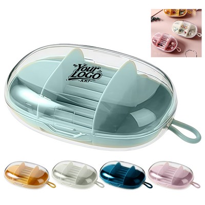 Portable Jewelry Storage Box Organizer