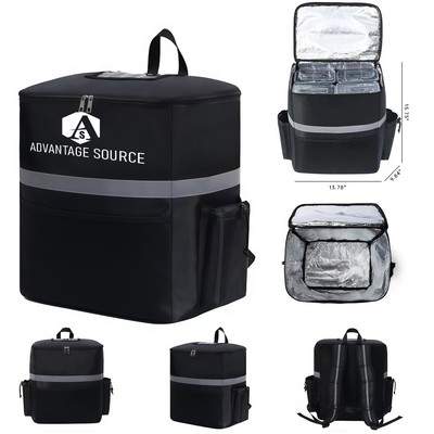 Large Capacity Insulated Backpack Oxford With Reflective Strip