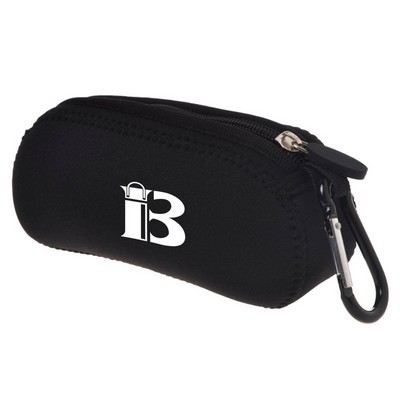 Compact Neoprene Travel Bag w/ Carabiner Clip