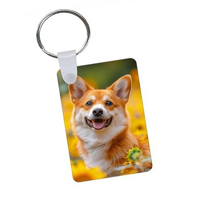 Full Color Printed wooden Keychain