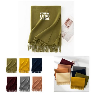 Winter Warm Women Scarf w/Tassel