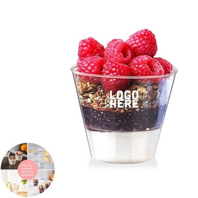 5 oz Clear Plastic Dessert Tumbler