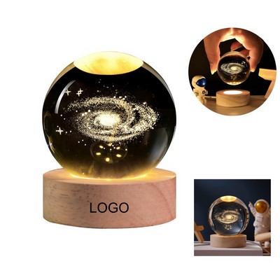3D Crystal Galaxy Ball