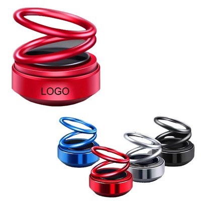 Solar Powered Double - Ring Car Fragrance Ornament