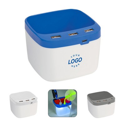 Desk Organizer With USB Port