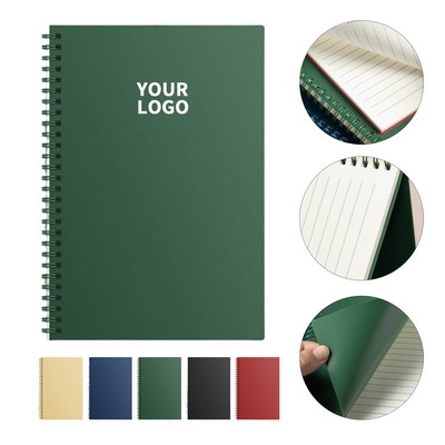 Kraft Paper Spiral Notebook Eight Point Three Inches Length Five Point Five Inches Width