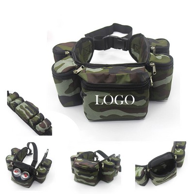 6-Can Camo Cooler Fanny Pack
