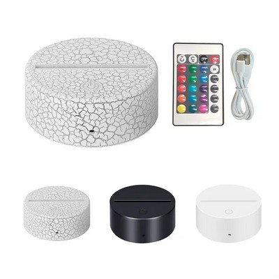 3D Night LED Lamp Base 16 Color(Ocean)