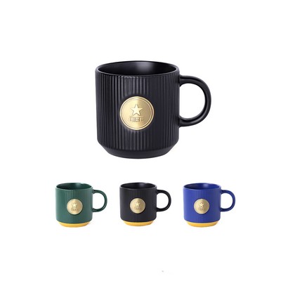 Elegant Gold Medal Ceramic Mug