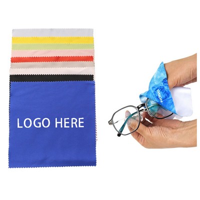 Premium 6"x 6" Full Color Microfiber Cleaning Cloth