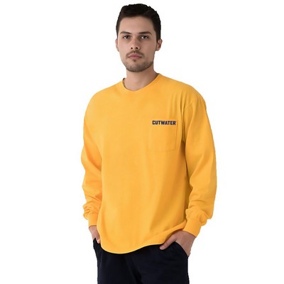Long Sleeve Unisex Pocket Crew