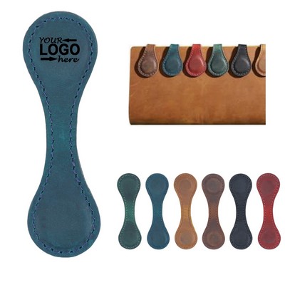PU Leather Magnetic Bookmark