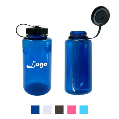 32oz Plastic Wide Mouth Water Bottle