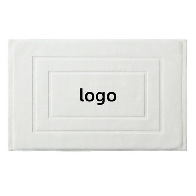 Luxury Hotel Quality Cotton Bath Mat Extra Thick Non Slip for Bathroom and Entry
