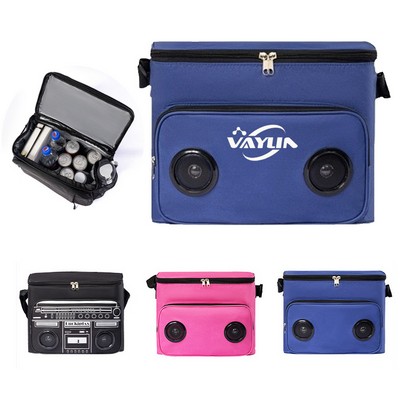 Outdoor Picnic Cooler Bag with Waterproof Wireless Speaker