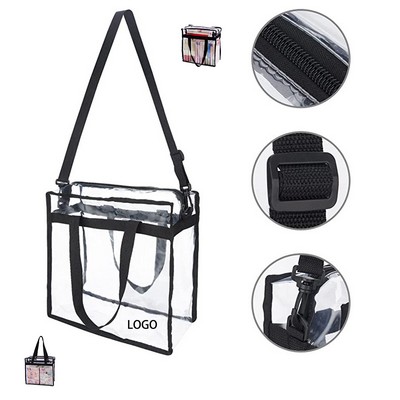 Clear Tote Bag with Zipper
