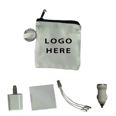 Sporty 3-in-1 Pouch with Wall Charger And Car Charger