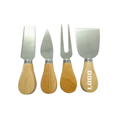 Stainless Steel Cheese Knife 4pc