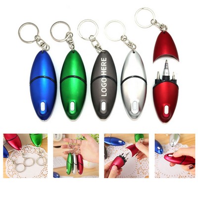 4" Multi-Tool LED Keychain