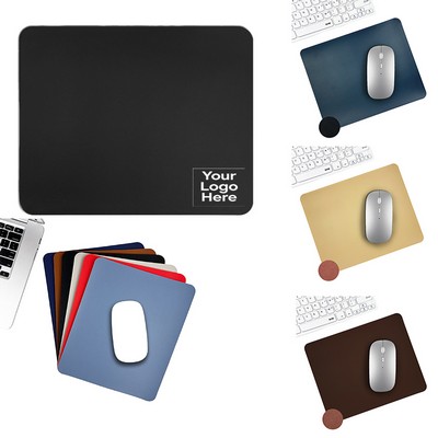 Genuine Leather Square Mouse Pad