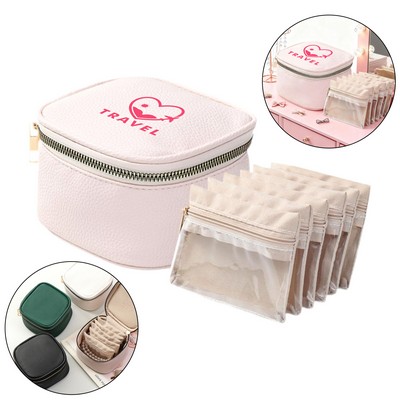 PU Jewelry Organizer Box With Pounch