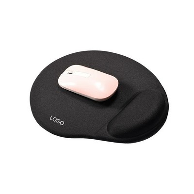 Ergonomic Memory Foam Mouse Pad Lycra Surface & Non-Slip Silicone Base