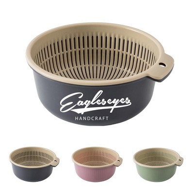 Kitchen Duo Strainer Set with Basin