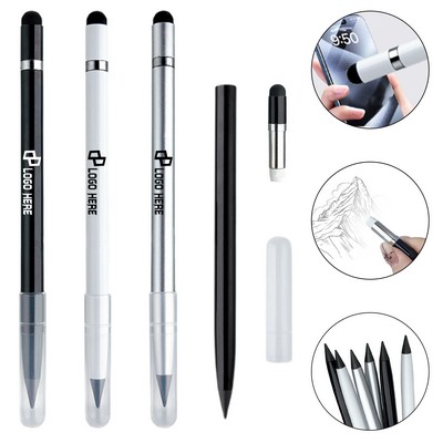 Inkless Stylus Pencil With 2-In-1 Eraser