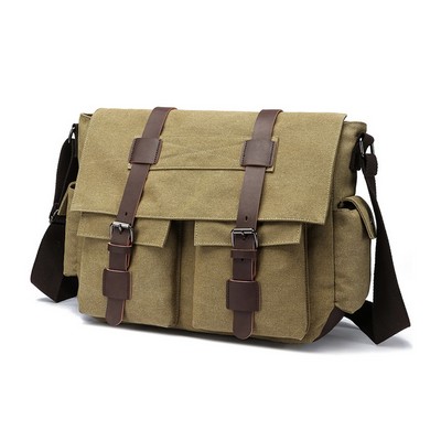 Retro Laptop Messenger Bag