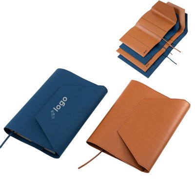 Classic Ribbon Bookmark PU Cover Book Jacket