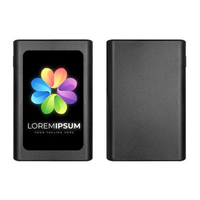 5000mAh Power Bank (Full-Color Light Up Logo)