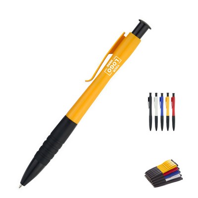 Color-coded push-button signature pen