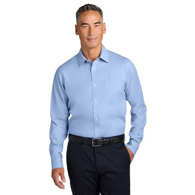 Brooks Brothers® Wrinkle-Free Stretch Pinpoint Spread Collar Shirt