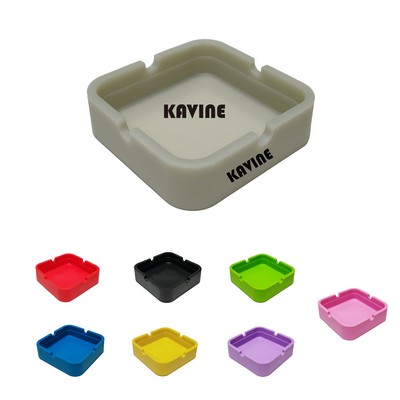 Square Silicone Ashtray