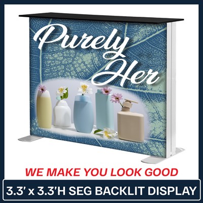 3.3'W x 3.3'H SEG Backlit Display