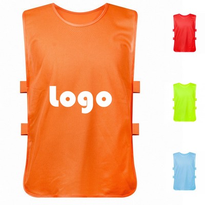 Mesh Team Practice Jersey Sports Vests Pennies for Adult-L