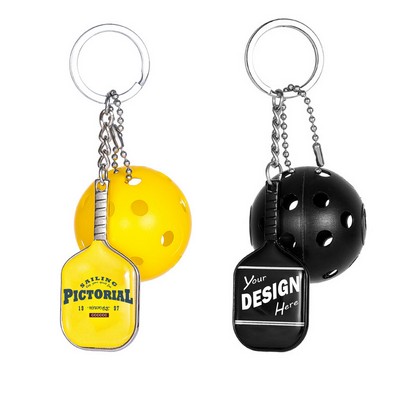 Mini Pickleball Paddle Keychain