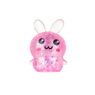 Easter Bunny Maltose Squeeze Toy High-Density Syrup Filled Rabbit Fidget Festive Slow Rebound