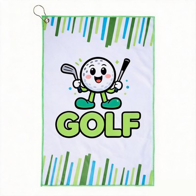 Full Color 400GSM Microfiber Golf Towel