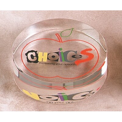 Lucite Round Embedment (2"x1")