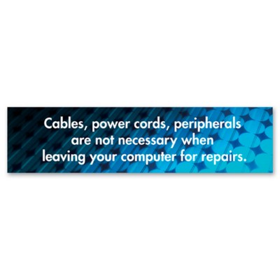Sign - Small Rectangle w/Square Corners (2"x8")